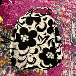 NWT Vera Bradley black white lunch bunch lunch box